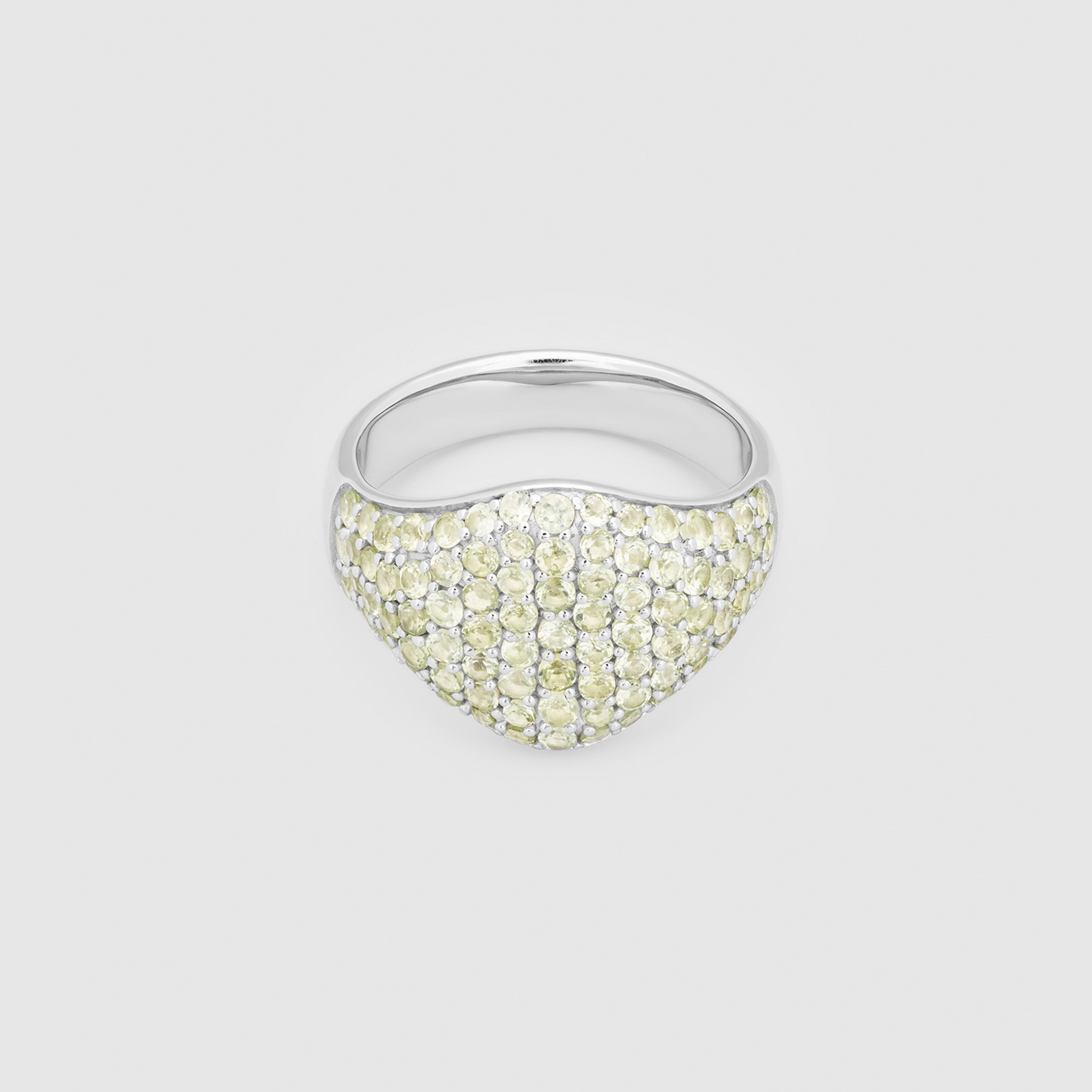 Tom Wood - Ring, Mini Oval Cocktail Green | David-Andersen